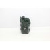 Statue Idol God Lord Ganesha Ganesh Figurine Natural Green Jade Stone E126